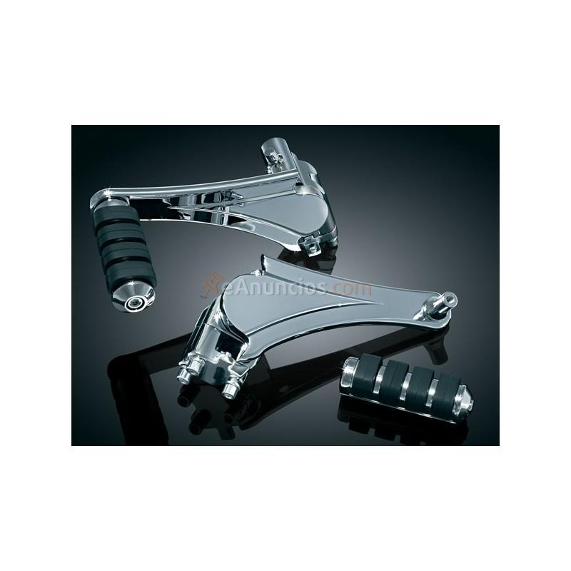 Estriberas pasajeros ajustables harley flht 10-13