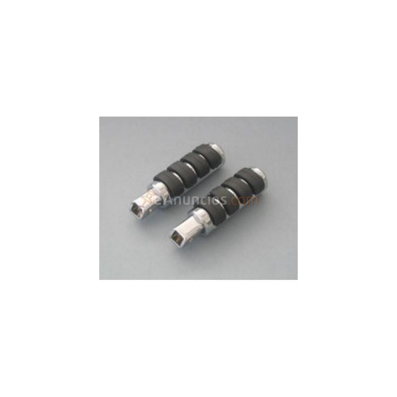 Estriberas pasajero soft-drive universales cromo