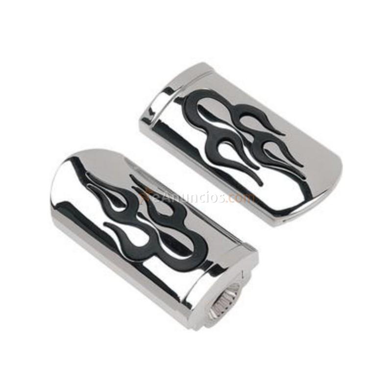 Estriberas ajustables universales chrome flamed