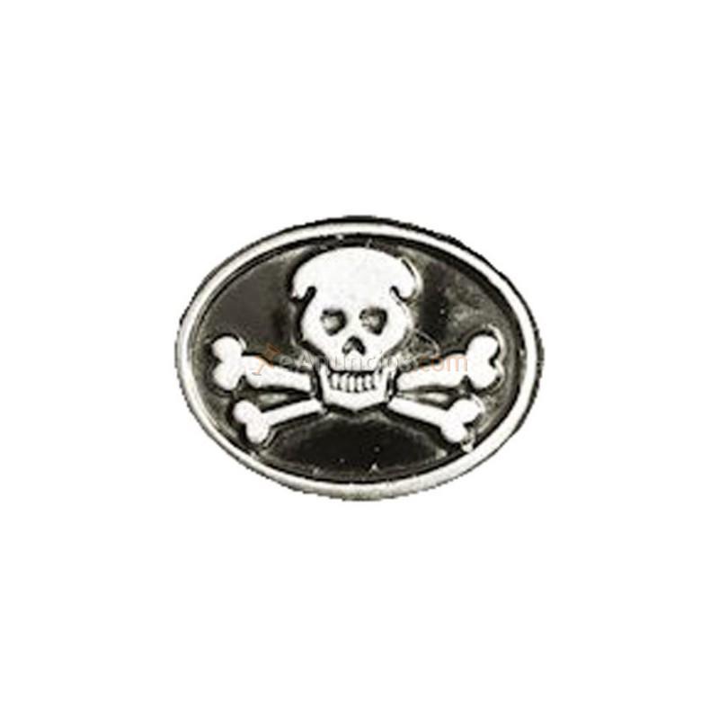 Pin skull biker