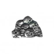 Pin heap of skull