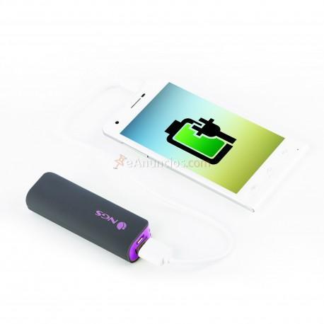NGS - PowerPump 2200 Grape Ión de litio 2200mAh Gris, Violeta batería externa
