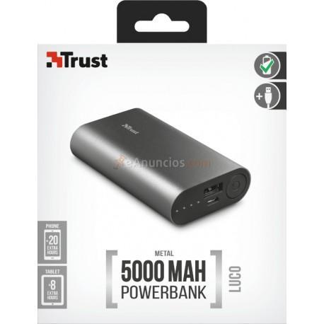 Trust - Luco batería externa Gris Ión de litio 5000 mAh