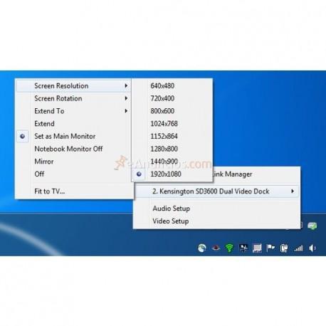Kensington - SD3650 estación dock para móvil TabletaSmartphone Negro