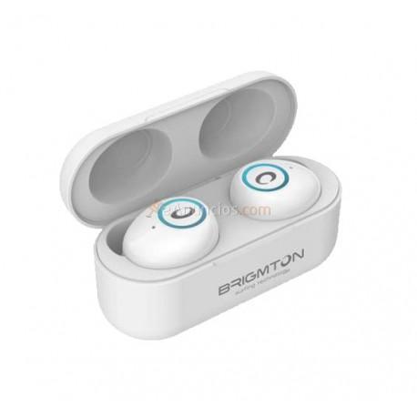 Brigmton - BML-16-B auriculares para móvil Binaural Dentro de oído Blanco