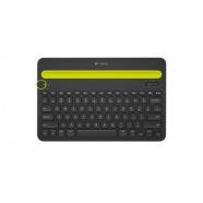 Logitech - K480 Bluetooth QWERTY Internacional de EE.UU. Negro, Amarillo teclado para móvil