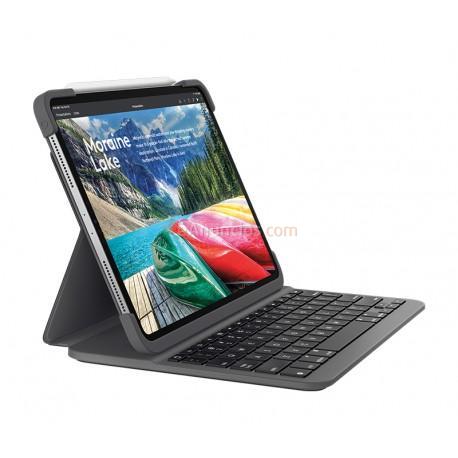 Logitech - SLIM FOLIO PRO teclado para móvil QWERTY Español Grafito Bluetooth - 22366095