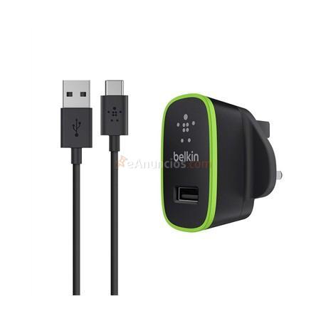 Belkin - F7U001VF06-BLK cargador de dispositivo móvil Interior Negro, Verde