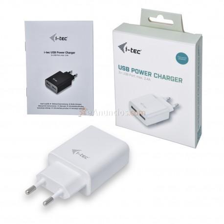 i-tec - CHARGER2A4W cargador de dispositivo móvil Interior Blanco