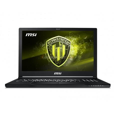 MSI - Workstation WS63 8SJ-061XES Negro Estación de trabajo móvil 39,6 cm (15.6) 8 generación de procesadores Int