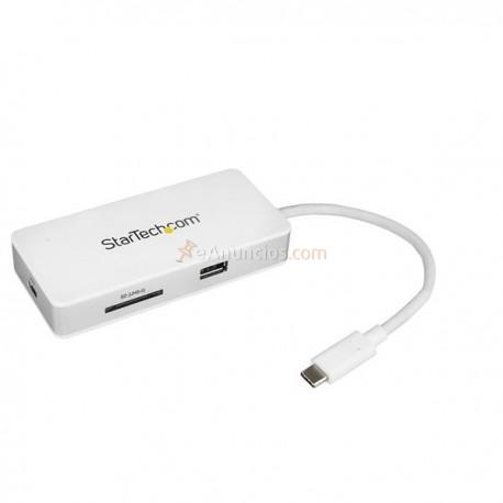 StarTech.com - Docking Station para Ordenadores Portátiles USB-C - Replicador de Puertos USB Tipo C HDMI Red Ethern