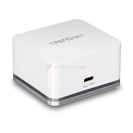 Trendnet - TUC-DS1 base para portátil y replicador de puertos Alámbrico USB 3.0 (3.1 Gen 1) Type-C Plata, Blanco