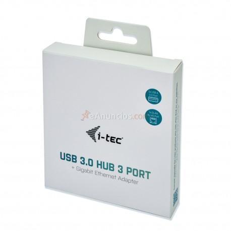 i-tec - Metal USB 3.0 HUB 3 Port + Gigabit Ethernet Adapter