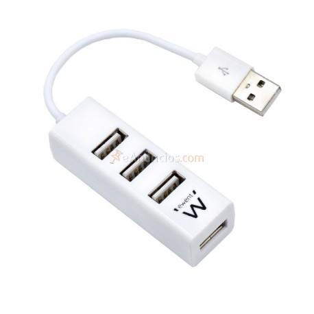 Ewent - EW1122 hub de interfaz USB 2.0 Blanco