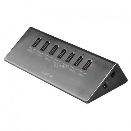 LogiLink - UA0225 nodo concentrador 480 Mbits Negro