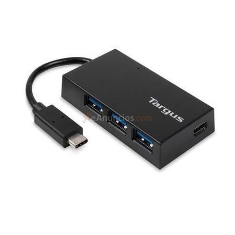 Targus - ACH922EU hub de interfaz USB 3.0 (3.1 Gen 1) Type-C 5000 Mbits Negro