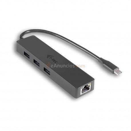 i-tec - Advance USB-C Slim Passive HUB 3 Port + Gigabit Ethernet Adapter