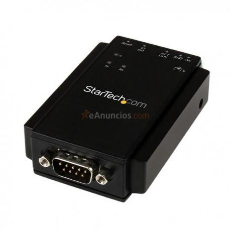 StarTech.com - Servidor IP Ethernet de Dispositivos Serie con 1 Puerto RS-232 - Adaptador Serial de Montaje en Riel