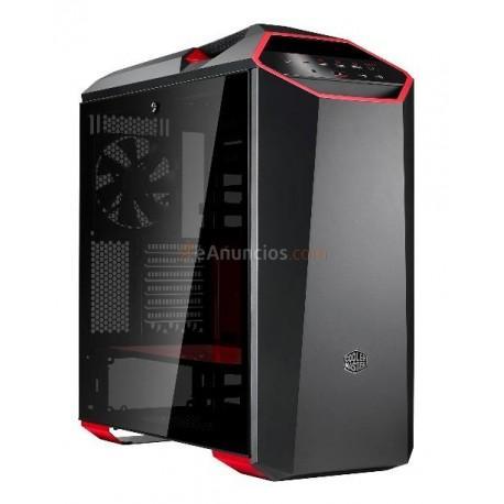 Cooler Master - MasterCase MC500Mt Midi-Tower Negro, Metálico, Rojo