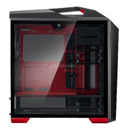 Cooler Master - MasterCase MC500Mt Midi-Tower Negro, Metálico, Rojo