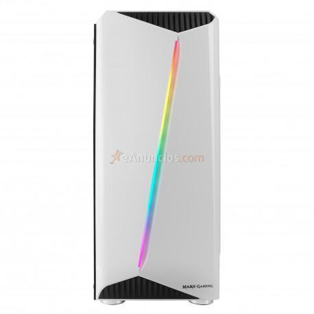 Mars Gaming - MCXW carcasa de ordenador Torre Negro, Blanco