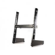 StarTech.com - Rack Armario Bastidor Abierto de Escritorio Desktop Sobremesa de 2 Columnas 12U 0,5m Negro