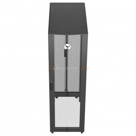 Vertiv - VR Rack VR3100 estante 1361 kg Rack o bastidor independiente 42U Negro, Transparente