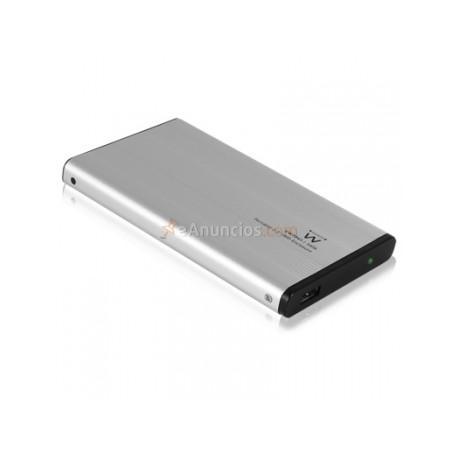 Ewent - EW7041 2.5 USB con suministro de corriente Aluminio, Negro storage drive enclosure