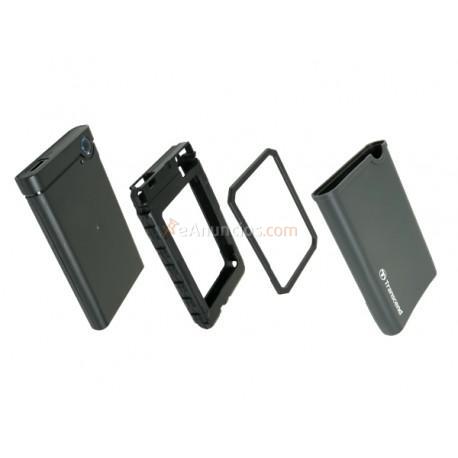 Transcend - TS0GSJ25CK3 caja para disco duro externo 2.5 Carcasa de disco duroSSD Verde