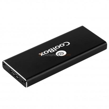 CoolBox - MiniChase M.2 Caja externa para unidad de estado sólido (SSD) Negro