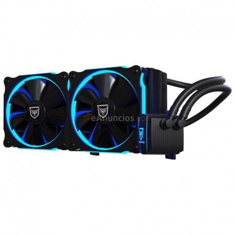 Nfortec - Hydrus 240 Blue - Refrigeración Líquida, color negro