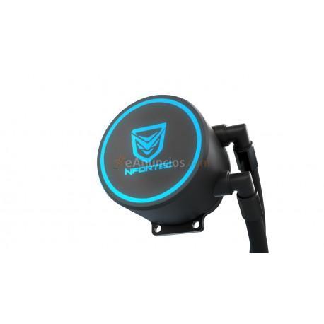 Nfortec - Hydrus V2 Refrigeración Líquida 120mm con Ventilador LED Red de 120mm (Compatible con AMD e Intel) - Colo
