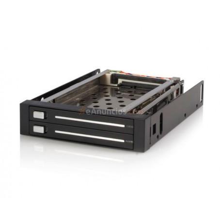 StarTech.com - Rack Móvil Backplane de 2 Discos Duros HDD SATA 2,5 Pulgadas sin Bandeja Bahía 3,5