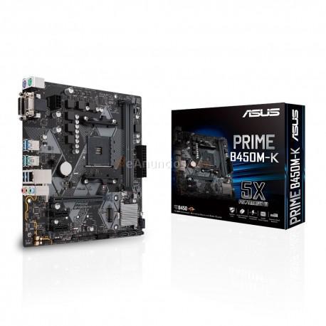 ASUS - PRIME B450M-K placa base Zócalo AM4 Micro ATX AMD B450