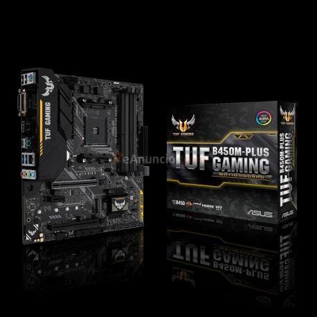 ASUS - TUF B450M-PLUS GAMING placa base Zócalo AM4 Micro ATX AMD B450