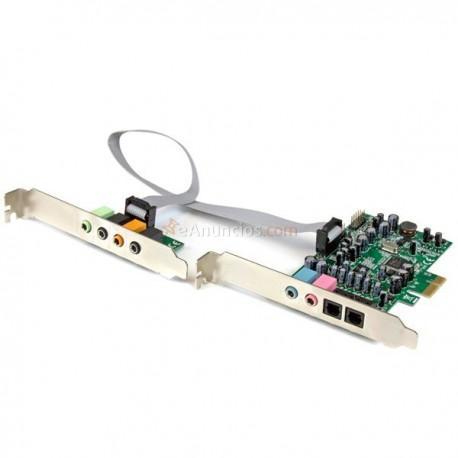 StarTech.com - Tarjeta de sonido PCI Express con sonido envolvente de 7.1 canales 24bit 192 kHz
