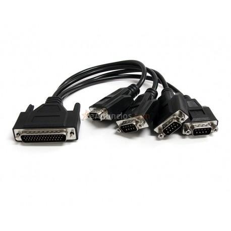 StarTech.com - Tarjeta Adaptadora PCI Express PCIe de 4 Puertos Serie con Cable Multiconector RS232 Serial