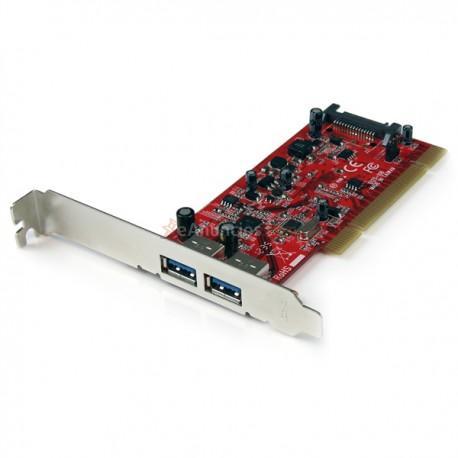 StarTech.com - Tarjeta Adaptador PCI USB 3.0 SuperSpeed de 2 puertos - Hub Concentrador Interno