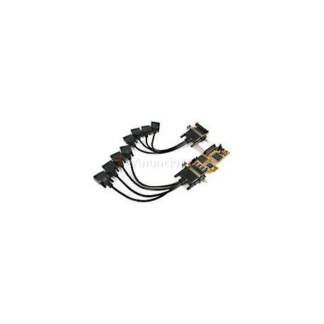 StarTech.com - Tarjeta Adaptadora PCI Express PCIe Perfil Bajo de 8 Puertos Serie RS232 Serial Low Profile
