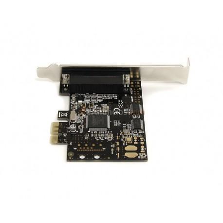 StarTech.com - Tarjeta Adaptadora PCI Express PCIe 2 Puertos Serie 1 Paralelo con Cable Multiconector RS232 Serial