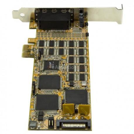 StarTech.com - Tarjeta Adaptador Serie PCI Express de 16 Puertos RS232 DB9 - de Perfil Bajo