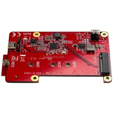 StarTech.com - Conversor Adaptador USB a M.2 NGFF SATA SSD para Placas de Desarrollo y Raspberry Pi - con Accesorio
