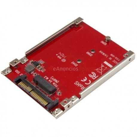 StarTech.com - Tarjeta Adaptador PCI Express M.2 a U.2 SFF8639 para SSD NVMe M.2 - Conversor para SSD M.2 - Tarjeta