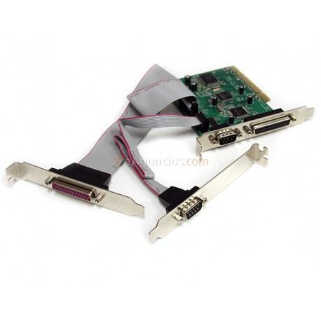 StarTech.com - Tarjeta Adaptadora PCI de 2 Puertos Serie DB9 UART 16C1050 y 2 Puertos Paralelo - Serial Combo