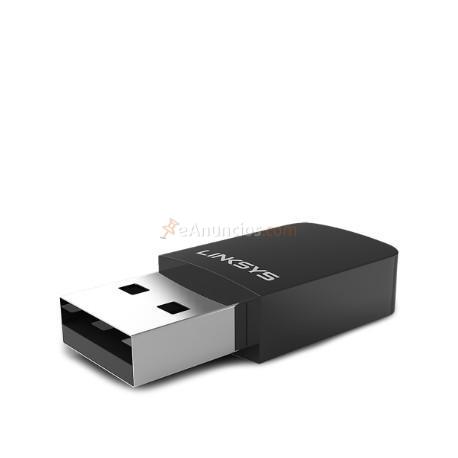 Linksys - Adaptador USB MU-MIMO de doble banda AC600 Max-Stream WUSB6100M