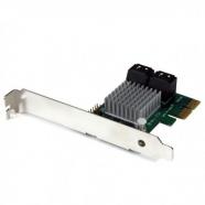 StarTech.com - Tarjeta Adaptadora Controladora PCI Express PCI-E SATA 3 III 6Gbps RAID 4 Puertos con HyperDuo