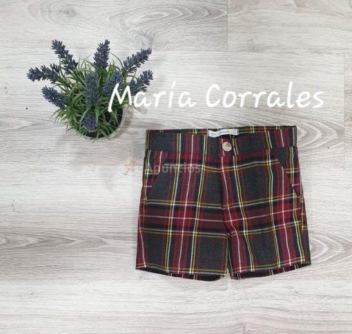 A pantalon corto niño escoces coleccion tartan eve chlildren 3618 pa  r400130