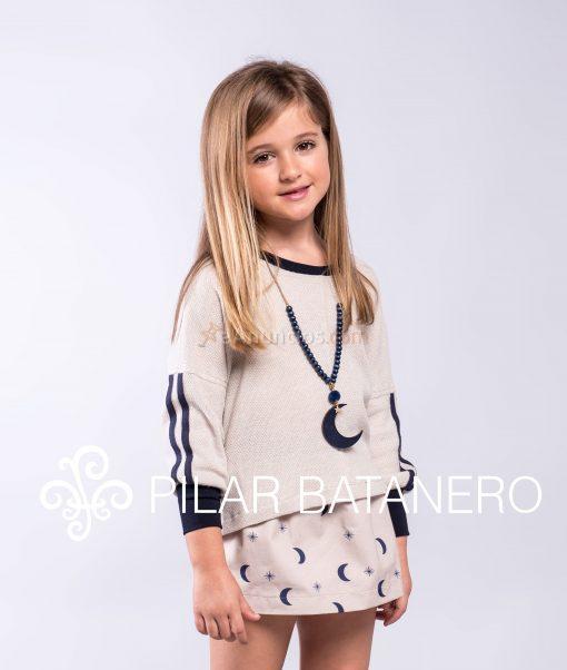 A conjunto falda+ sudadera a juego pilar batanero 409 – 8001 lunas y estrellas r120282 r280135