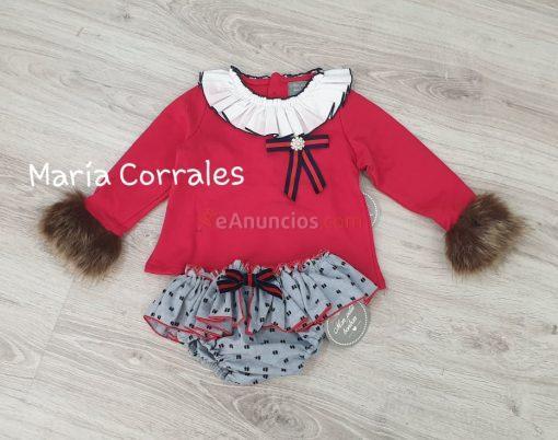A conjunto niña mon petit cubrefalda + sudadera r250123