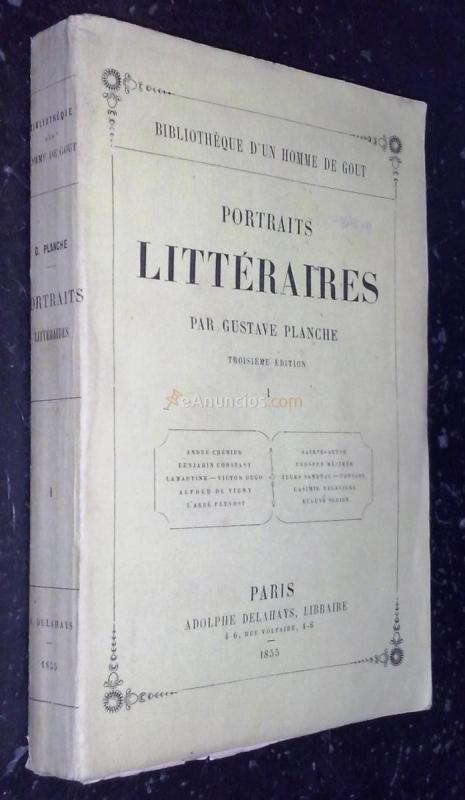 Portraits litéraires. Tome I